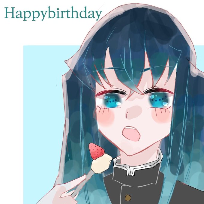 りつどもえさんがTwitterに投稿した時透無一郎(鬼滅の刃)のイラスト。