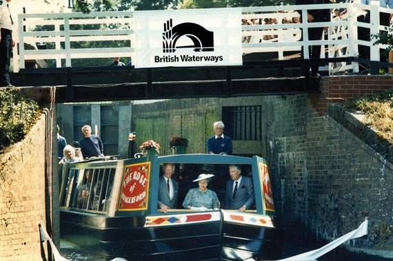 The Kennet and Avon Canal was officially reopened, by the HM Queen Elizabeth II at Devizes today in 1990