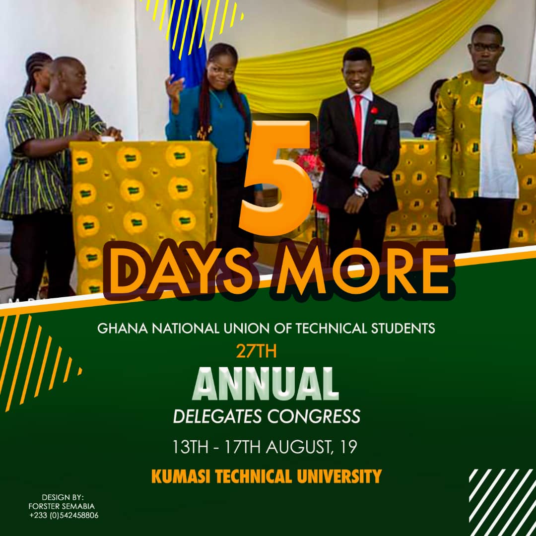 5days mire to Gnuts Annual Residential Delegate Congress.
