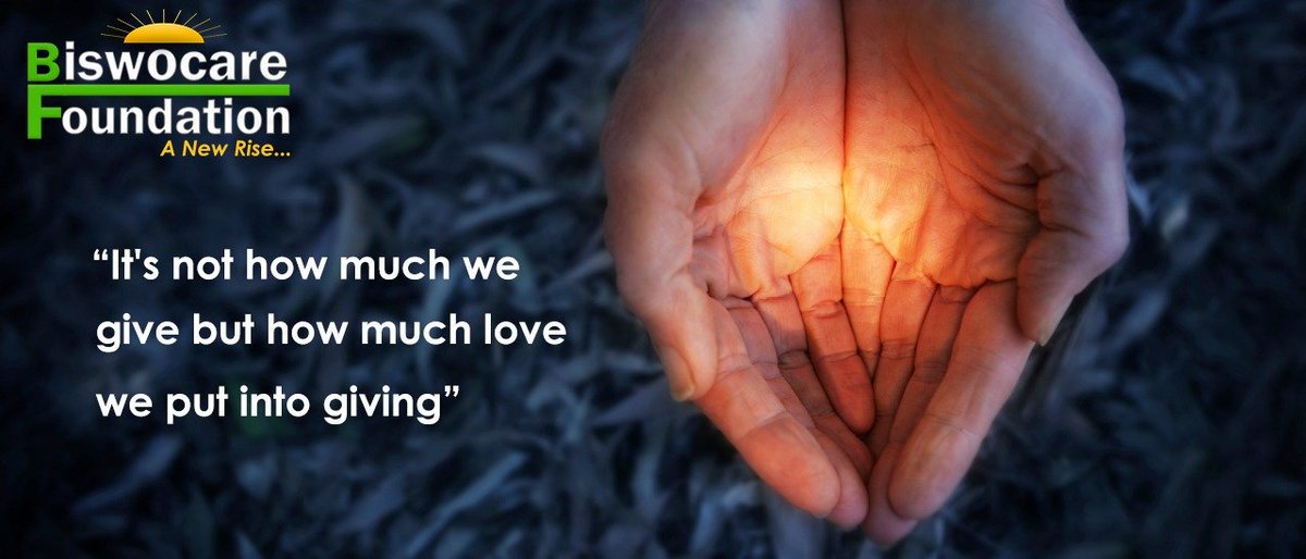 biswocare's tweet photo. "It's not how much we give but how much love we put into giving"
#thursday #Thursdaythoughts #Thoughtsquotes #Thursdayinspiration #Thursdaymorning https://t.co/LvMuWkJbIG