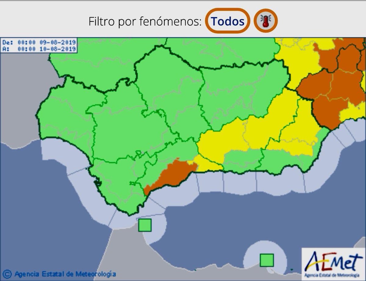 MijasCom's tweet photo. #ElTiempo | #Mijas

⚠️🔶 Volvemos a estar en RIESGO EXTREMO DE INCENDIO 🔥🔥 

🆘 Recordamos la importancia de extremar todas las precauciones y de llamar ante cualquier emergencias al 1⃣1⃣2⃣🚒💨💦 @bomberosdemijas https://t.co/36kwcADk45