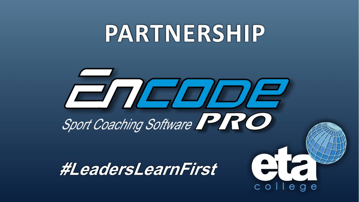 EncodeProRx's tweet photo. Proud to announce a unique partnership with eta College. The EncodePro X version has been intergrated into the Advanced and Higher Certificate In Coaching Science courses. Currently over 100 stundents now utilizing the software.
#LeadersLearnFirst https://t.co/wVRCqQgNxe