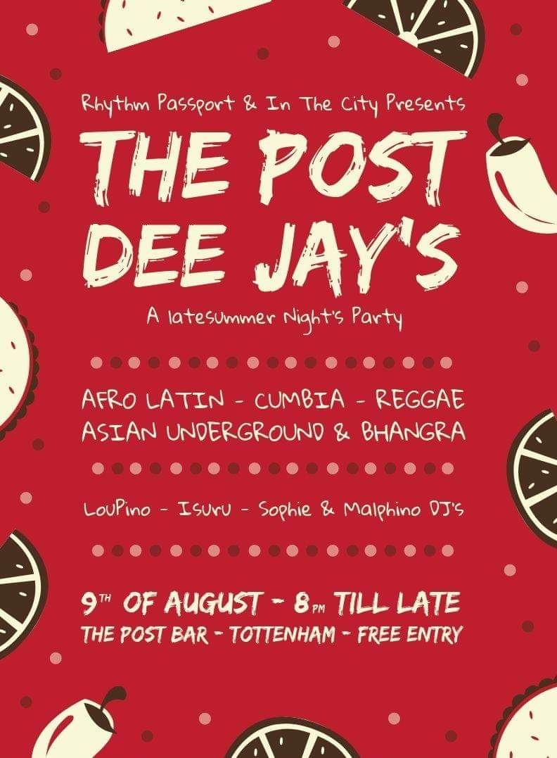 #friday #free #tottenham #party #reggae #afro #latin #asian @tottenhamlife <a href="/N17fleapit/">Tottenham Flea Pit</a> <a href="/TottenhamMarket/">Tottenham Market</a> <a href="/WoodberryDown_/">Woodberry Down</a> <a href="/ReelRebelsRadio/">Reel Rebels Radio</a> <a href="/__HSG__/">Haringey Solidarity Group</a> <a href="/HaringeyCyclist/">Haringey Cycling</a> <a href="/LondonLatinas/">LatinaGoddessSoiree</a> <a href="/Movimientos/">Movimientos</a> <a href="/LatinCorner/">Latin Corner</a> <a href="/LondonLatin/">Tropicarnival!</a> <a href="/Londonparty65/">London Party Events</a> <a href="/Loven_Bakery/">Loven Bakery</a> <a href="/ConciousRadio/">ConciousRadio</a> <a href="/BeavertownBeer/">Beavertown Brewery</a>