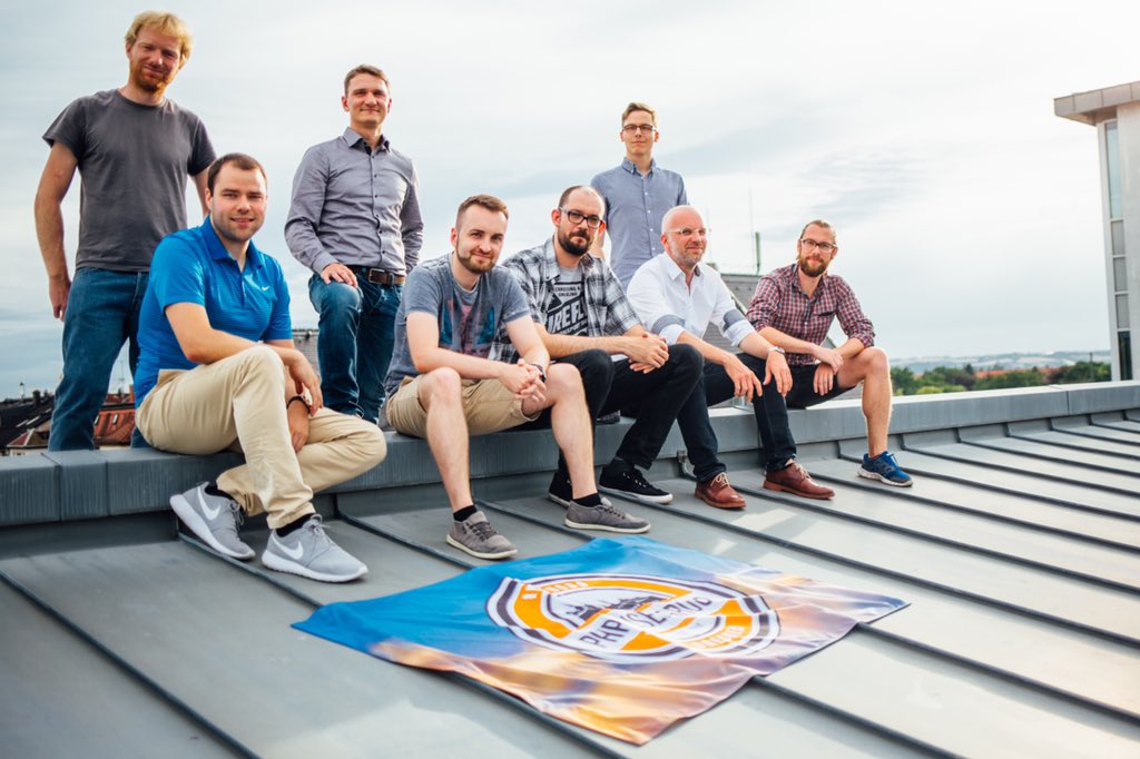 hollodotme's tweet image. A haPHPy 3rd Birthday @phpugdd! I&apos;m honored to look back on three years of working and meeting with people dedicated to the #PHP #community in #Dresden and all over the world. Thank you to the orga team for keeping things always going, no matter what! 💚 The founders in 2016.