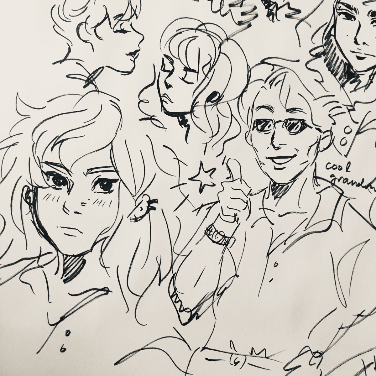can't sleep. time to post doodles at 2 am 