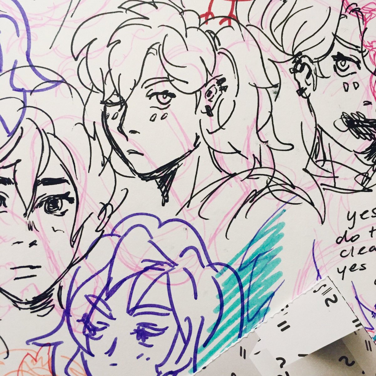 can't sleep. time to post doodles at 2 am 