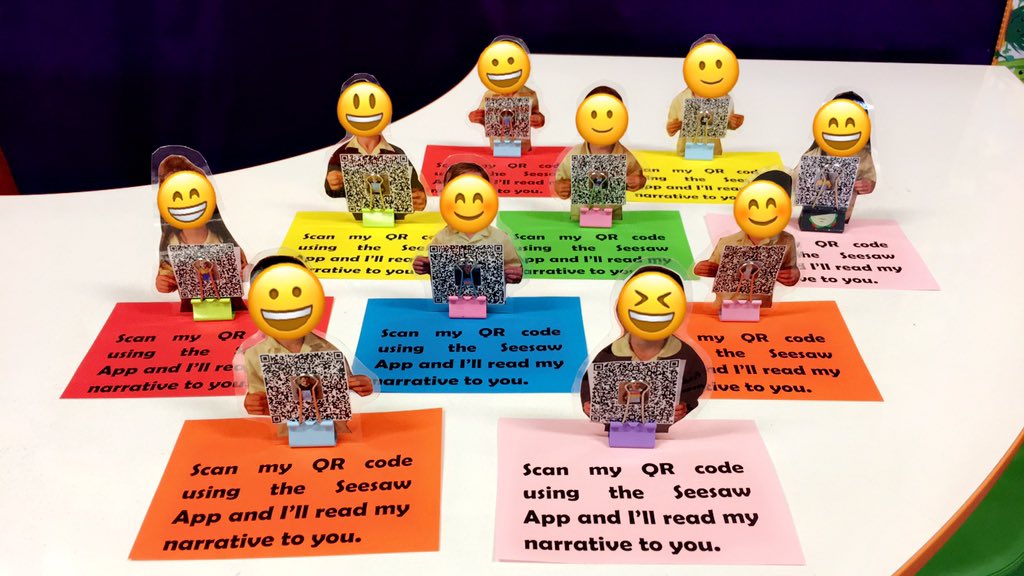1E have been working hard, writing and illustrating their very own narratives. Students were excited for their parents to scan their QR codes to hear them read📝📚📱. Inspired by <a href="/JGTechieTeacher/">Julie Smith, The Techie Teacher®</a>. Thx Julie for sharing!💡<a href="/BangorPS/">bangor_ps</a> <a href="/ruthleal1323/">Ruth Leal</a> <a href="/craigsnudden/">craig snudden</a>