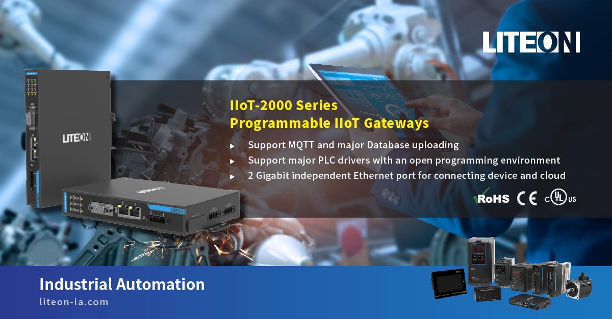 LITEON_TW's tweet photo. Speed up your Smart Manufacturing Transformation today with LITE-ON IIoT Gateway! The best tool to take control of your productivity, get alert when emergency take place, or even manage your energy and temperatures at ease. 
Go Digital with LITE-ON! https://t.co/U3rRQ6cFc4