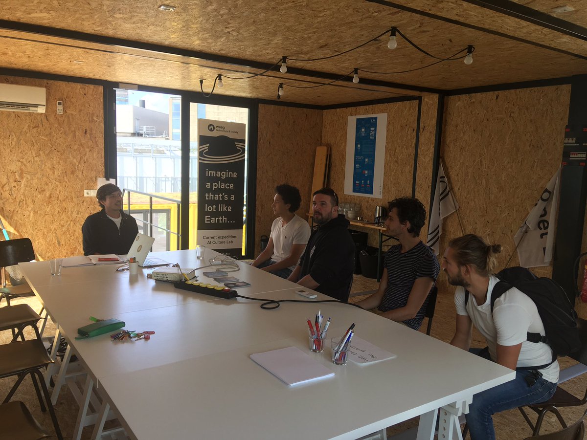 Yesterday the team of <a href="/effectaix/">Effect AI</a> came by for an exploring visit <a href="/Start_upVillage/">Startup Village</a> Erik, director @ACE_incubator was “in the village”  aswell as  <a href="/ChrisJulien/">Chrisjulien.bsky.social</a> from AI culturelab <a href="/waag/">Waag Futurelab</a> &amp; founder Bart from <a href="/AiirInnovations/">Aiir Innovations</a> How cool to learn more about multi linguistic blockchain &amp; AI