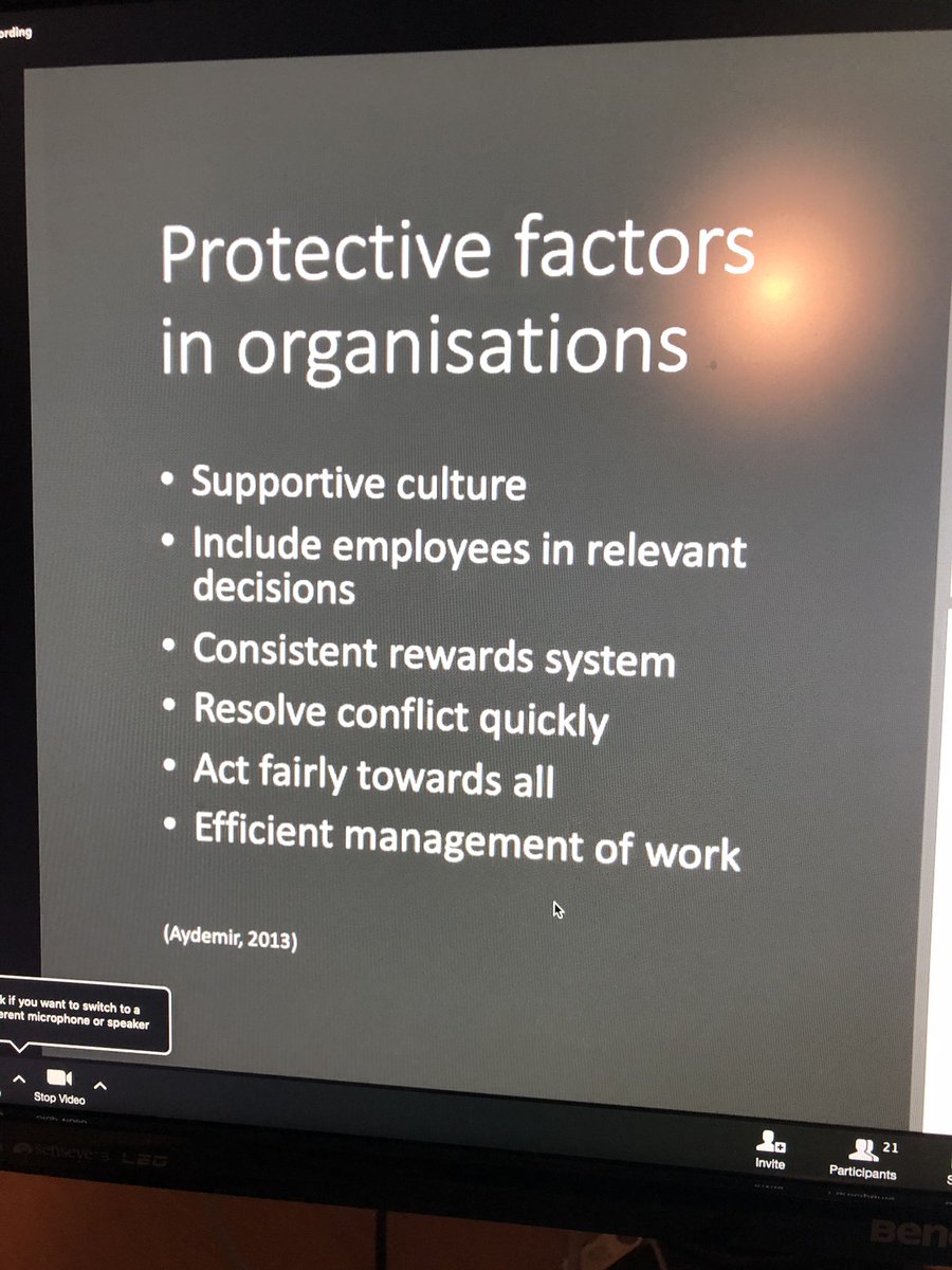 MelissaSweetDr's tweet photo. Organisational change to tackle burnout - rather than a focus on individual risk factors #PHThinkTank https://t.co/RuFWRFzAsy