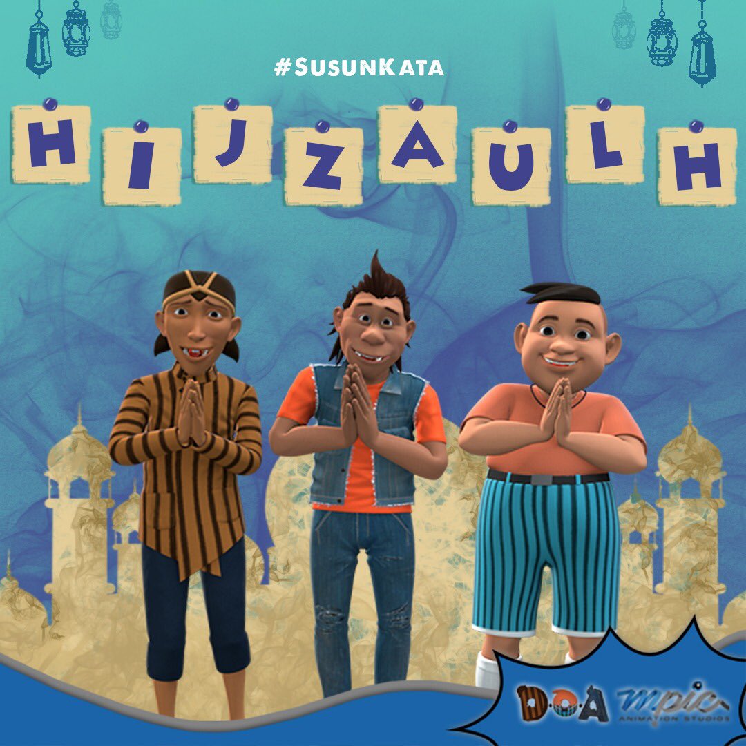 mpicanimation's tweet photo. Siapa yang bisa #SusunKata ini? Petunjuknya, ini adalah nama bulan ke-12 dalam Kalender Hijriah. ๐
Saksikan โD.O.A: Doyok Otoy Ali Oncomโ setiap Sabtu & Minggu jam 15.00 WIB di @Official_MNCTV! ๐๐ป
#MPICAnimation #Doyok #Otoy #AliOncom #DOA #DoyokOtoyAliOncom #SerialAnimasi https://t.co/SThYLLxL7p