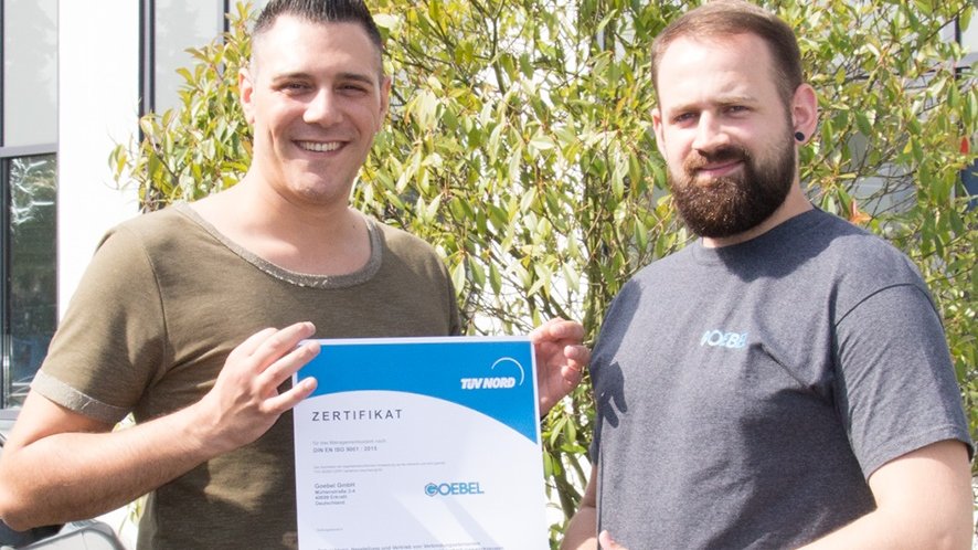 GmbhGoebel's tweet photo. #Qualitythefirsttime. We are happy to announce that we, once again, have our #ISO9001:2015 #certificate. Read more: https://t.co/MY8J9J3uHo #GoebelGroup https://t.co/JpscjPacgh