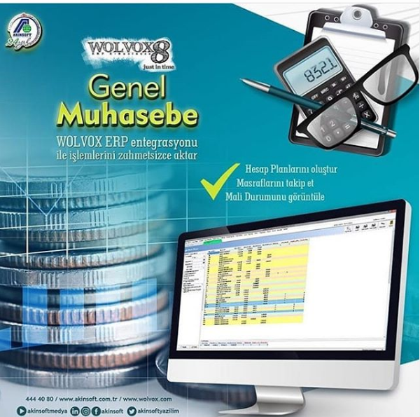 AKINSOFT Wolvox Genel Muhasebe.
Şimdi Wolvox ERP Entegrasyonu ile İşlemlerinizi Kolayca Aktarabilirsiniz.
Detaylı bilgi: 0545 728 24 44-0422 323 91 99
#wolvox #erp #entegrasyon #muhasebe #hesap #genelmuhasebe #takip #bütçe #rapor #takip #yazılım #yerli #yerliüretim #akinsoft