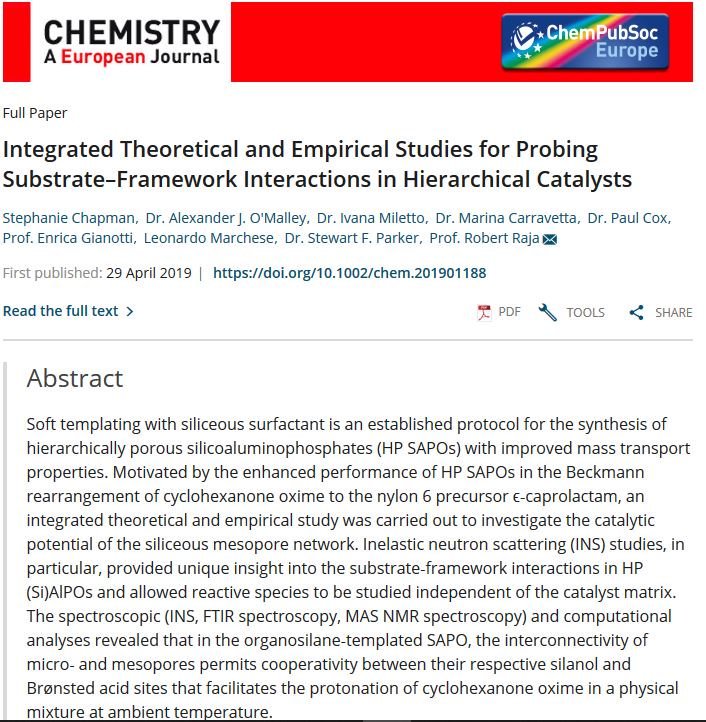 MULTI2HYCAT's tweet photo. #MULTI2HYCAT just released a new paper published in Chemistry - A European Journal. Check online our latest advances in integrated #theoretical and #empirical #studies for probing #substrate_framework_interactions in hierarchical #catalysts
https://t.co/QI5oHPVlvC
#H2020 https://t.co/aFVNekY134