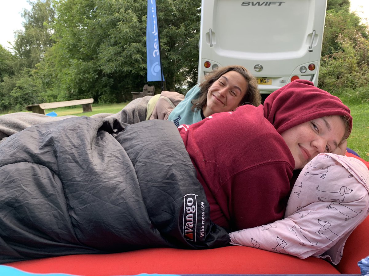 Laggercamp's tweet photo. Happy leaders, happy campers! 32 of our campers braved the elements and slept outside last night! We all had a lovely night sleep under the stars! 🌟 https://t.co/stYgU2iDHA