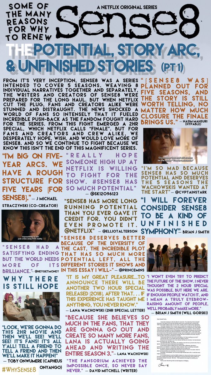  #WhySense8 - The Potential, Story Arcs, & Unfinished Stories (pt 1) |  @Sense8  @Netflix 