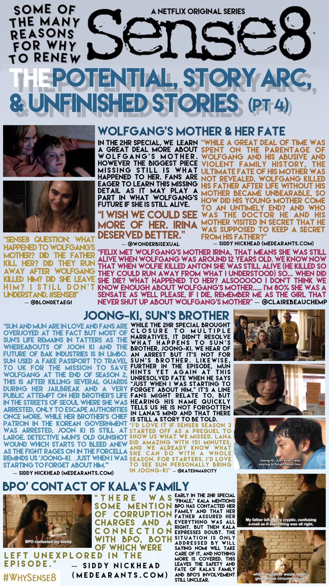  #WhySense8 - The Potential, Story Arcs, & Unfinished Stories (pt 3) |  @Sense8  @Netflix 