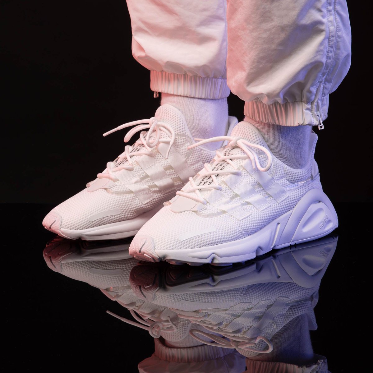 adidas lxcon white on feet