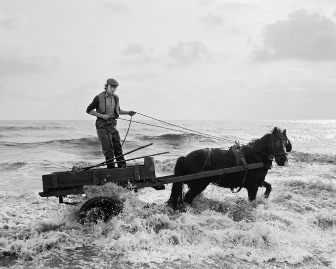WeAreStudioRaw's tweet photo. APT Gallery Will be showing three films about the work of two great British photographers, Chris Killip &amp; John Riddy, 2 Sept 2019. reserved by the 26th August. 
@APTGallery
 #deptford 
Image: Gordon &amp; Chritch’s Cart, Seacoal Beach, Lynemouth, Northumberland 1982 © Chris Killip https://t.co/CT6vKXc3pw