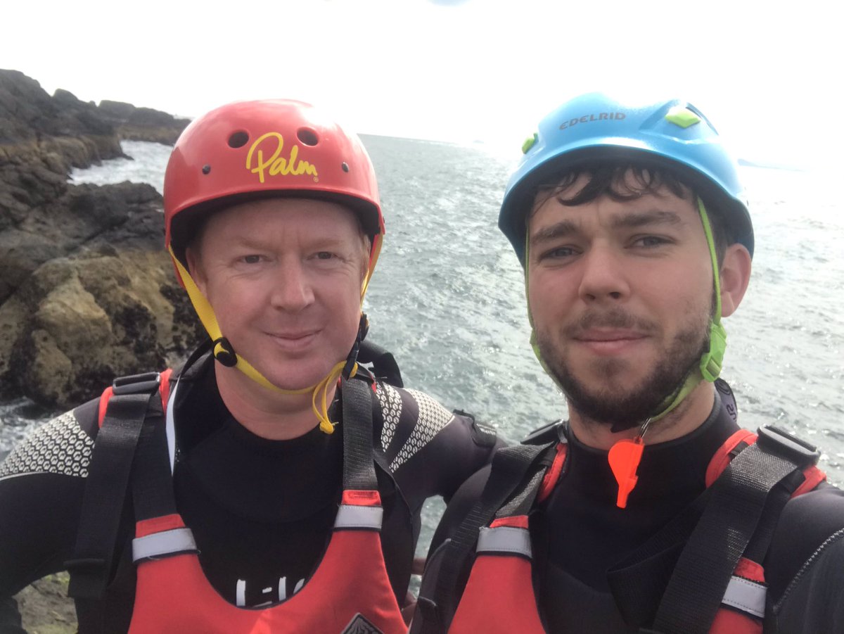 MYDGAdventure's tweet photo. It was great to show @chr15mtn from @SocEntScot what we do and get him involved in one of our activities, we spent the day coasteering and joined up with the holiday club for the perfect opportunity to see what we are all about at @MYDGAdventure 🙂 #socent #buysocial https://t.co/MSlEYcKqvX