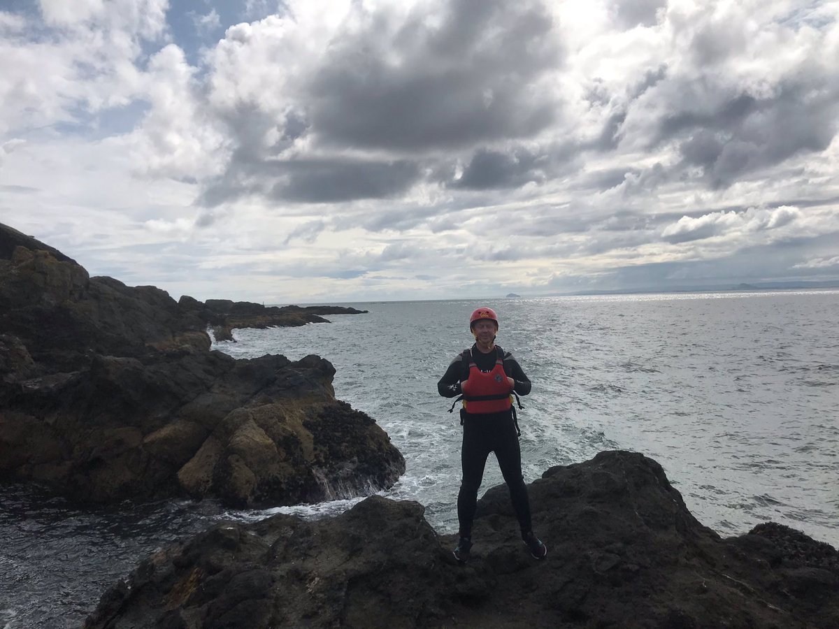 MYDGAdventure's tweet photo. It was great to show @chr15mtn from @SocEntScot what we do and get him involved in one of our activities, we spent the day coasteering and joined up with the holiday club for the perfect opportunity to see what we are all about at @MYDGAdventure 🙂 #socent #buysocial https://t.co/MSlEYcKqvX