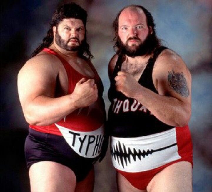 So Taiwan has a typhoon on the way and all the while this morning hit with a 6.0 earthquake. 😳 

It just crossed my mind on what if a typhoon and earthquake happened at the same time... 🤔 then I had to find this photo 😆Who remembers the name of this wrestling tag team?