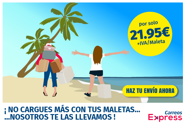 Correos Twitter: "¡Estas #vacaciones disfruta sin maletas! ¡te las por solo 21,95€ + IVA! #equipaq24 #correosexpresscontigo 👉👉 https://t.co/ig1YKOwqzr https://t.co/lVN5clzs2A" / Twitter
