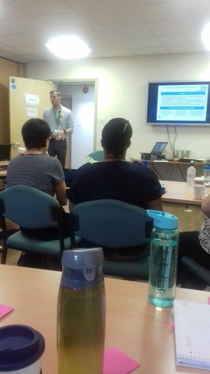 Lots of members of the team here at <a href="/Medway_NHS_FT/">Medway NHS Foundation Trust</a> as <a href="/Adam_Walton/">Adam Walton</a> from @Mftimprovement kicks off our  Yellow Belt Improvement training.