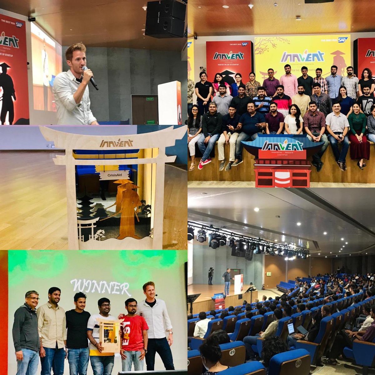 shraddhanjali_r's tweet photo. Congratulations to these winners #InnVent #Finale @saplabsindia. A long list of amazing go getters, enthusiastic teams and supportive fans, we are super excited for your entrepreneurial desires @sap_iO. It's always amazing to see our employees doing world class things! https://t.co/wfYKpd6Hnl