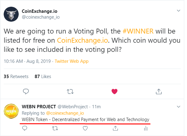 WEBN PROJECT tweet media