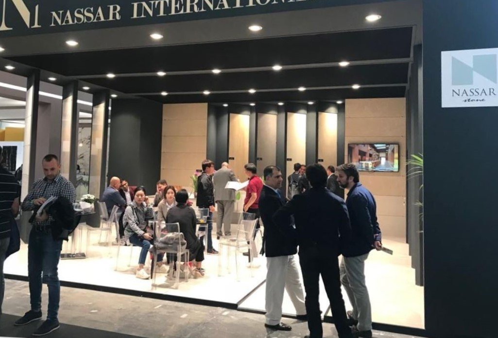 NassarStone's tweet photo. Nassar Stone’s powerful participation in the Marmo+mac trade fair 2018, Verona, Italy.  Celebrating 23 years of continuous annual participation here. 
#nassarstone #35years #stone #design  #interiordesign  #technology #fair #Marmomac #verona https://t.co/FhPcJVF74y