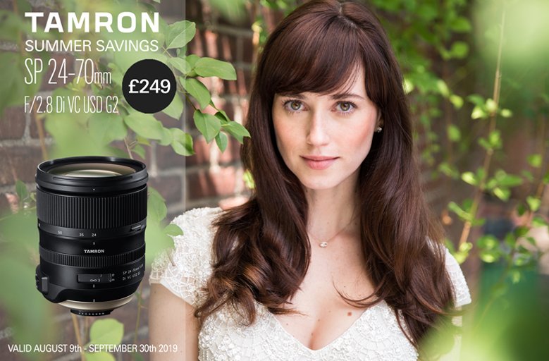 Simply Superb! From now until the end of September Save £249 when purchasing a Tamron SP 24-70mm F/2.8 Di VC USD G2 Canon/Nikon Fit. 👏 Redemption BY VOUCHER CODE ONLY via participating Tamron UK retailers. #TamronUK #Tamronlenses #summerpromotion