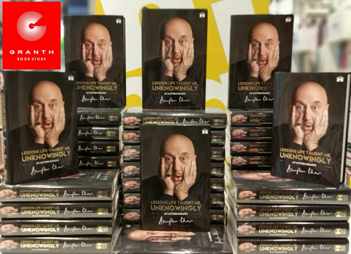 GranthBooks's tweet photo. Congratulations on release of your Autobiography.
We have displayed the copies @GranthBooks
Wish you all the best.
@anupampkher @hayhouseindia @PenguinIndia #granthbookstore @Celeb_Autobio #autobiography https://t.co/GhraXgz9Ir