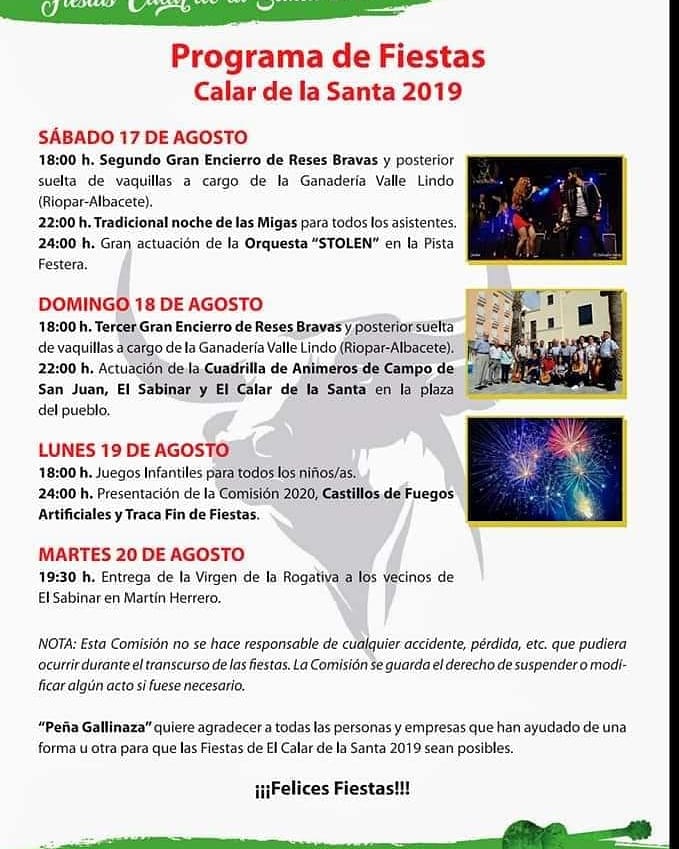 aftprm's tweet photo. Buenas tardes amig@s!!!

Aquí os dejamos la programacion del Calar de la Santa (Moratalla). https://t.co/eFklOQGOYh