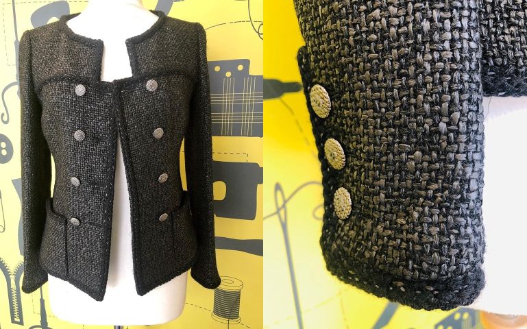 bournemouthzip's tweet photo. You can trust us to take extra special care of all the items brought in for #repairs and #alterations including #designer clothes.

The sleeves on this beautiful Chanel jacket were shortened by the team

#lovedclotheslast #VIPtreatment https://t.co/HGS8v4oVLf
