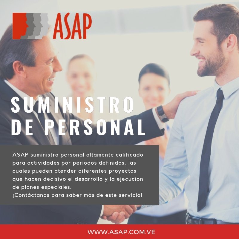 ASAP_News's tweet photo. #ASAPVenezuela #SuministroDePersonal #Sumistro #Personal
Suministro de Personal
https://t.co/jUSMZwjQB3 https://t.co/VXA0m6jEDK