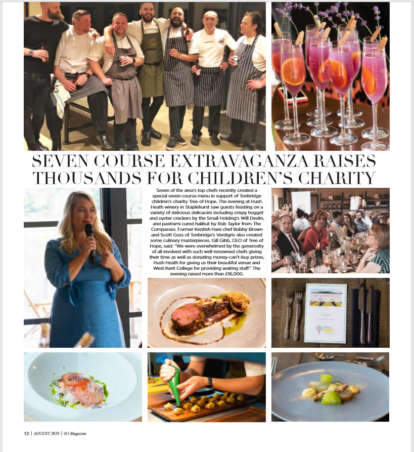BalfourWinery's tweet photo. Great write up by So Magazine in their August Issue about their recent visit to our Estate, and our Charity fine dining evening for @TreeofHopeCC back in June! #visitkent #hushheath #hushheathestate #englishwine #balfourwines #winegardenofengland #somagazines #ukvineyards https://t.co/YY4CTUeOaA