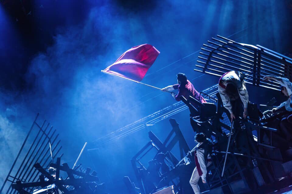 debra_henly's tweet photo. Congratulations Musical Theatre and orchestral students ⁦@Griffith_Uni⁩ ⁦@QldCon_Griffith⁩ on the opening night of Les Miserables. An outstanding performance! Thanks to our amazing students and staff. https://t.co/2GeUKEO5Ex