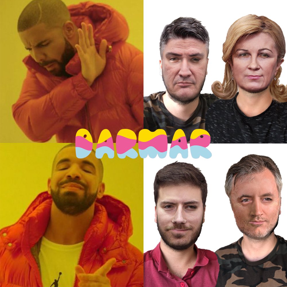 darmar_app's tweet photo. Pobjednici ankete 😂😂😂
.
.
.
#darmar #darmarapp #napravidarmar #croatia #zagreb #predsjednik #croatiantragedies #croatianmemes #balkan #balkanmems #cute #augmentedreality #augmentedrealityapp #kodbiro https://t.co/F4uNqpDY6c