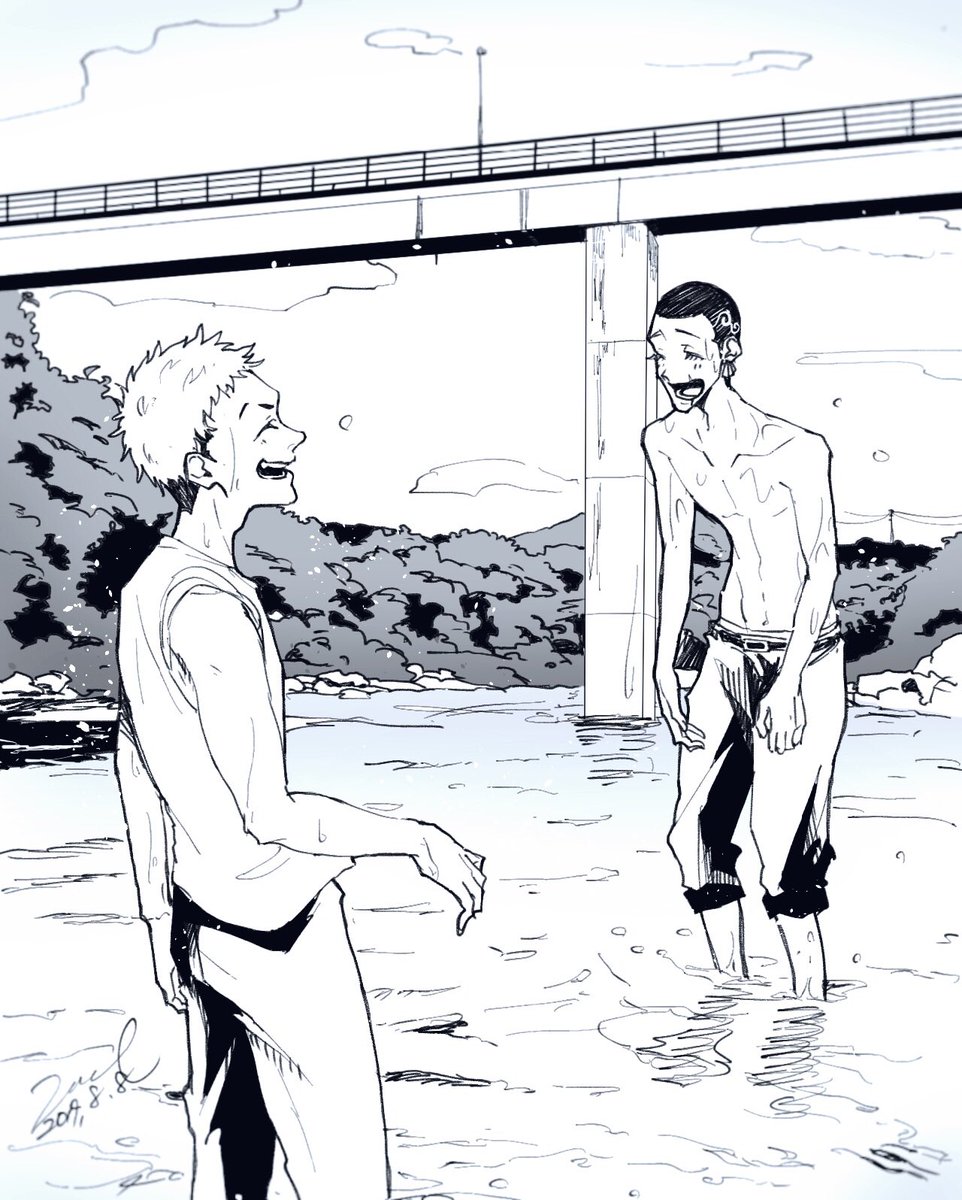 お題箱より
夏休みを満喫する九井くんと三ツ谷くん/東卍
いぬぴが持ってるのはパンパンの焼きそばです!
ありがとうございました😊 