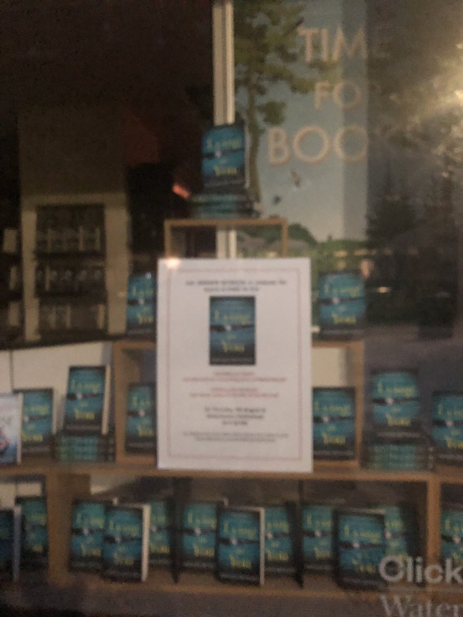 amandareynoldsj's tweet photo. Terrible photo but this time last year was the launch of #LyingToYou @cheltwaters such a special night & they treated me to this amazing window display! ❤️ https://t.co/cbyruprB9k