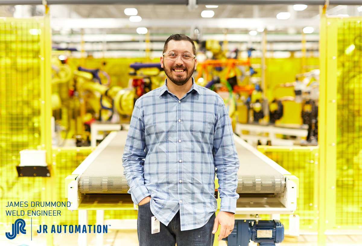 JRAutomation's tweet image. James loves the community at JR Automation.

"The sense of community shared among our employees is truly amazing. Working here is more like working with friends and family than with coworkers." -James Drummond, Weld Engineer #TogetherWeCan #ThinkSolveCreate