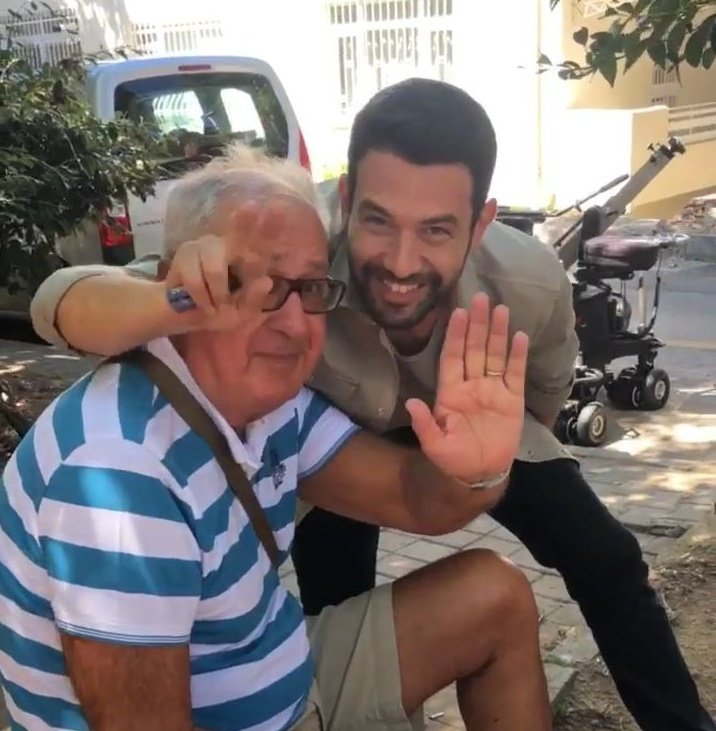 #KimseBilmez setinden baba ve oğul 😍❤ 
#keremcem #dizi #set 
#AliHüroğlu #alsev