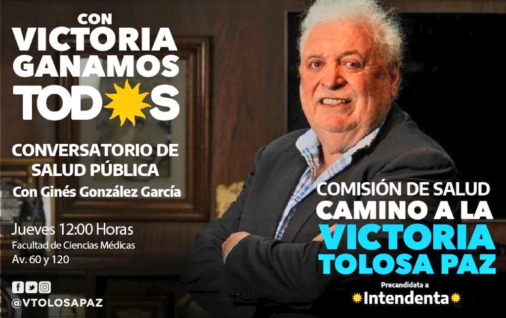 Este mediodía vamos a participar del conversatorio de salud pública con el compañero <a href="/ginesggarcia/">Gines González García</a>. El mismo fue organizado por la Comisión de Salud Pública que funciona en #CaminoALaVictoria, y se realizará en la Facultad de Ciencias Médicas, calle 60 y 120.
Lxs esperamos!