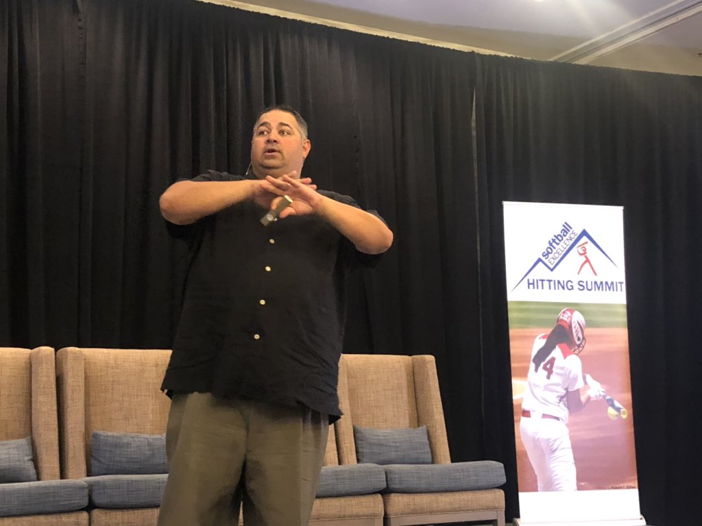 softballexcel's tweet photo. @UAB_SB Jimmy Kolaitis is here discussing the importance of trusting the process. His first message: know your philosophy &amp; give your athletes the what and the why behind it. They’re going to ask for it and you need that buy in. #hittingsummit #softballexcellence #ncaa #fastpitch https://t.co/cvz3gtHEZv