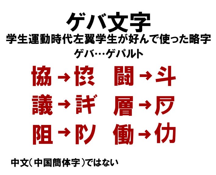 たなかじゅん 漫画家 公式 Ar Twitter 一部勘違いされている方もいるようなので あの簡体字 中文 みたいなのは中国語ではなく 日本語の 漢字を独特に略した書き方です 画数の多い漢字を平筆でゴシックでタテカンに書くときにギチギチにならないように省略した たなかじゅん 漫画家 公式 Ar Twitter 一部勘違いされている方もいるようなので あの簡体字 中文 みたいなのは中国語ではなく 日本語の 漢字を独特に略した書き方です 画数の多い漢字を平筆でゴシックでタテカンに書くときにギチギチにならないように省略した