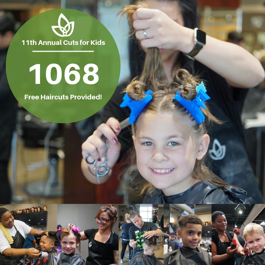 ClarySageCo's tweet photo. We have had a record breaking Cuts for Kids this year! In just two days our students, alumni and faculty performed 1068 free Haircuts!
Thank you so much to everyone that helped in any way this year.
Please tag yourself and others who helped.
#ClarySageCollege #CutsForKids https://t.co/j5KT50PVt9