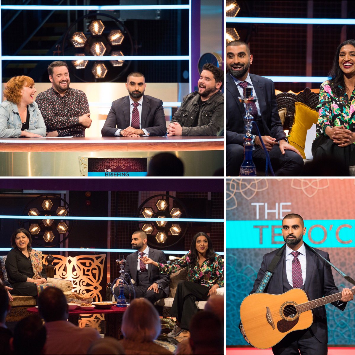 tezilyas's tweet image. Tonight, the final episode (maybe ever?) of The #TezOClock Show, 11.35pm, @Channel4.

I’m joined as ever by @sindhuvfunny @adamrowecomedy @sophiewillan @Thephilellis and @GuzKhanOfficial.
 
PLUS special guests @JasonManford and @SayeedaWarsi 💚

We’ve saved the best til last 🔥