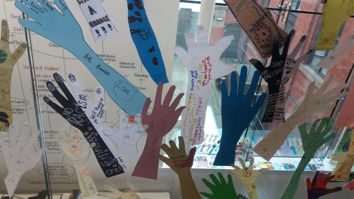 JDonnelly1984's tweet photo. Rise! We are installating thousands of hands rising up & giving voice to those who contributed from across the country and even some from France inspired by Peterloo #PHMPeterloo
@PHMMcr
@StanleyGrovePA
@BuildBridgeArt https://t.co/HuMtDjyZuu
