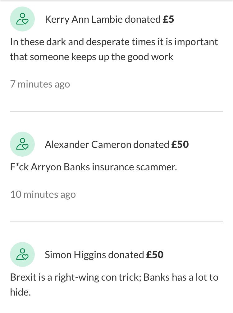 carolecadwalla's tweet photo. ...except I’m not. I’ve been overwhelmed by support from ordinary people who think this is not ok. None of it. It doesn’t matter what your politics are. A millionaire under criminal investigation should not be able to use the courts to harass the journalist who helped exposed him https://t.co/3BaZUAeKU1